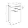 Hanah Home Armario multiusos Adr-611-Pp-1 Blanco